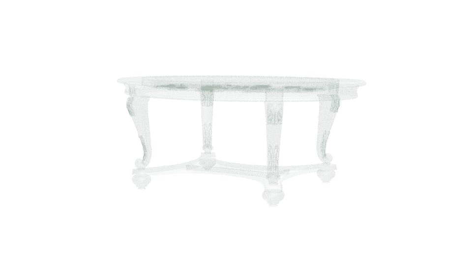 Elegant Vintage Coffee Table 3D Model - Professional 3D Model Render 12