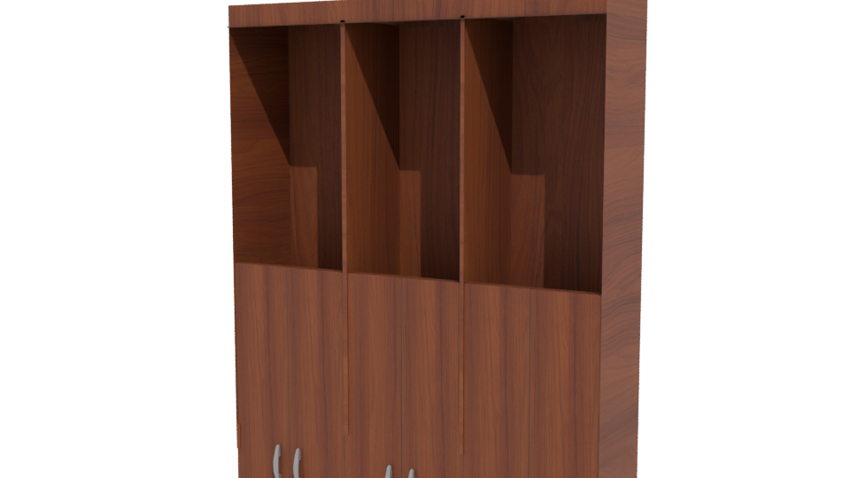 Stylish Wooden Storage Cabinet 3D - Professional 3D Model Render 12