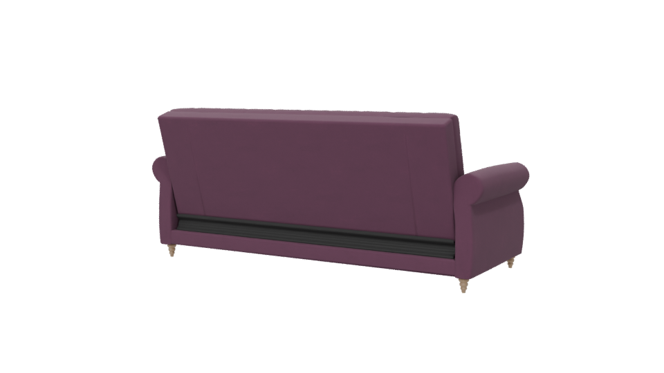 Elegant Purple Sofa 3D Model - Professional 3D Model Render 6