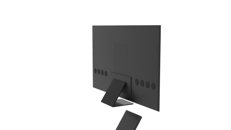 Sleek Modern Flat Screen Television 3D Model - Professional 3D Model Render 7