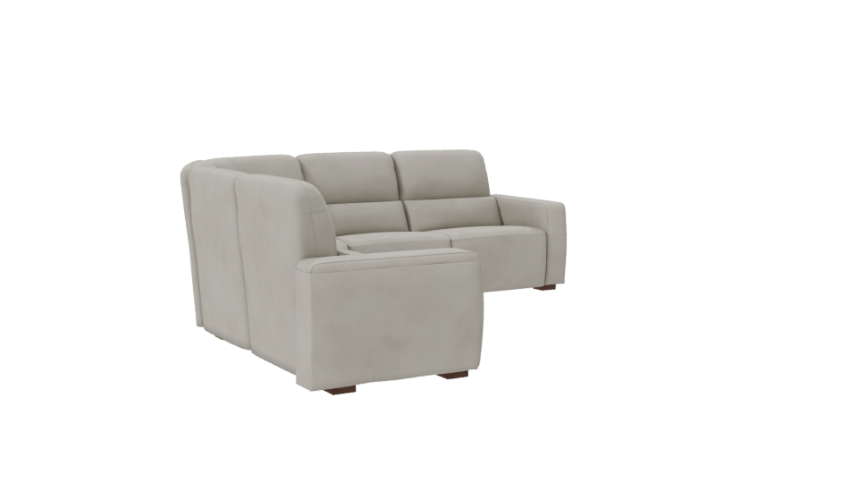 Modern Curved Sofa 3D Model - Professional 3D Model Render 7