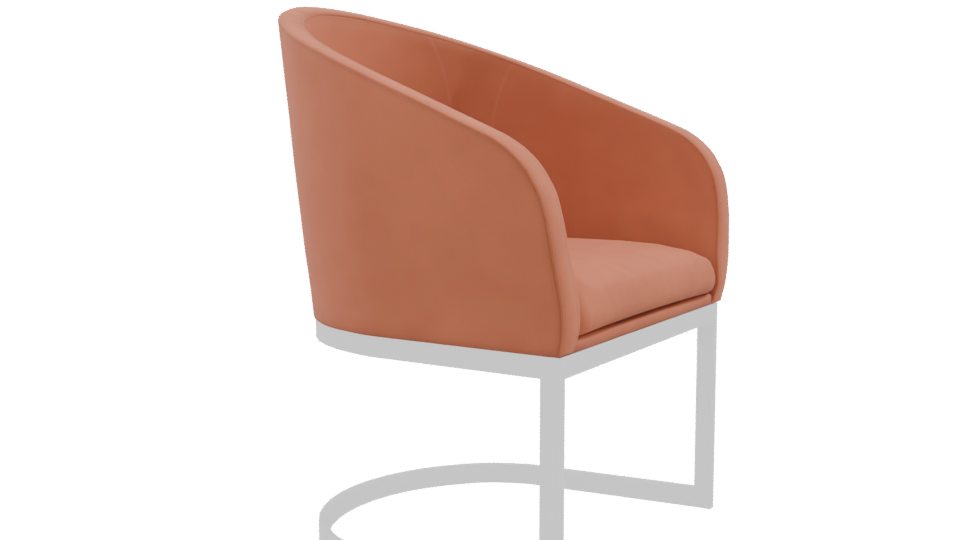 Chic Modern Accent Chair 3D - Professional 3D Model Render 9