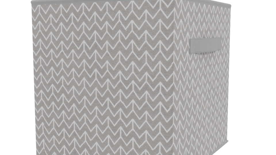 Stylish Fabric Storage Bin 3D - Professional 3D Model Render 3