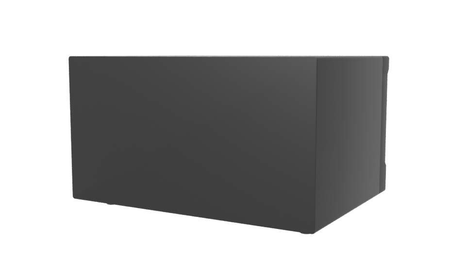 Sleek White Microwave 3D Model - Professional 3D Model Render 6