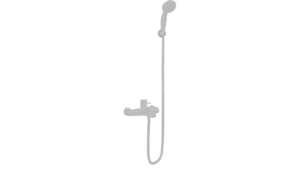 Stylish Shower Mixer 3D Model - Professional 3D Model Render 10