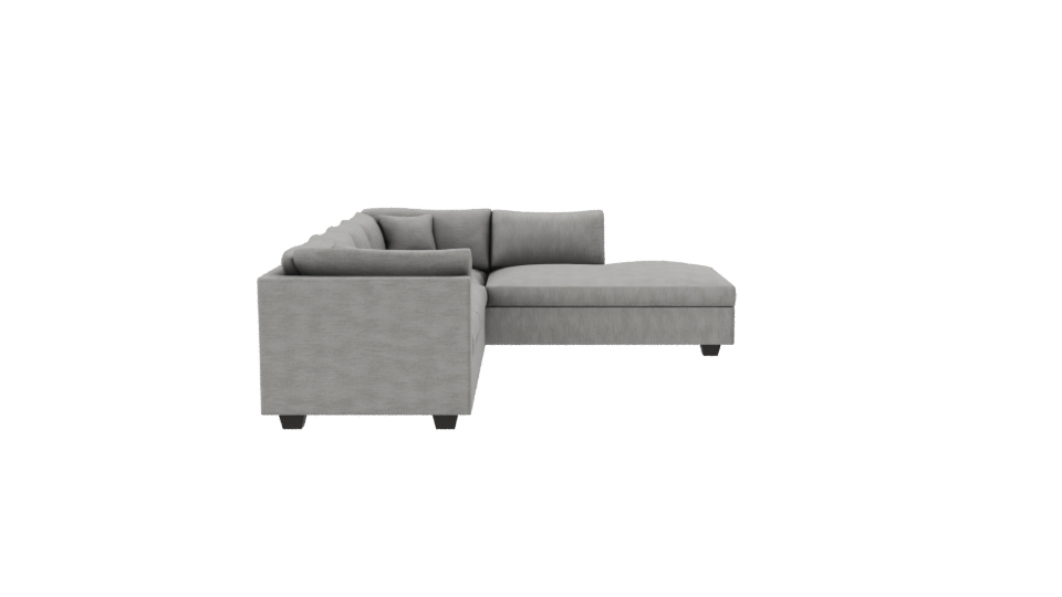 Luxurious Modern Sectional Sofa - Professional 3D Model Render 8