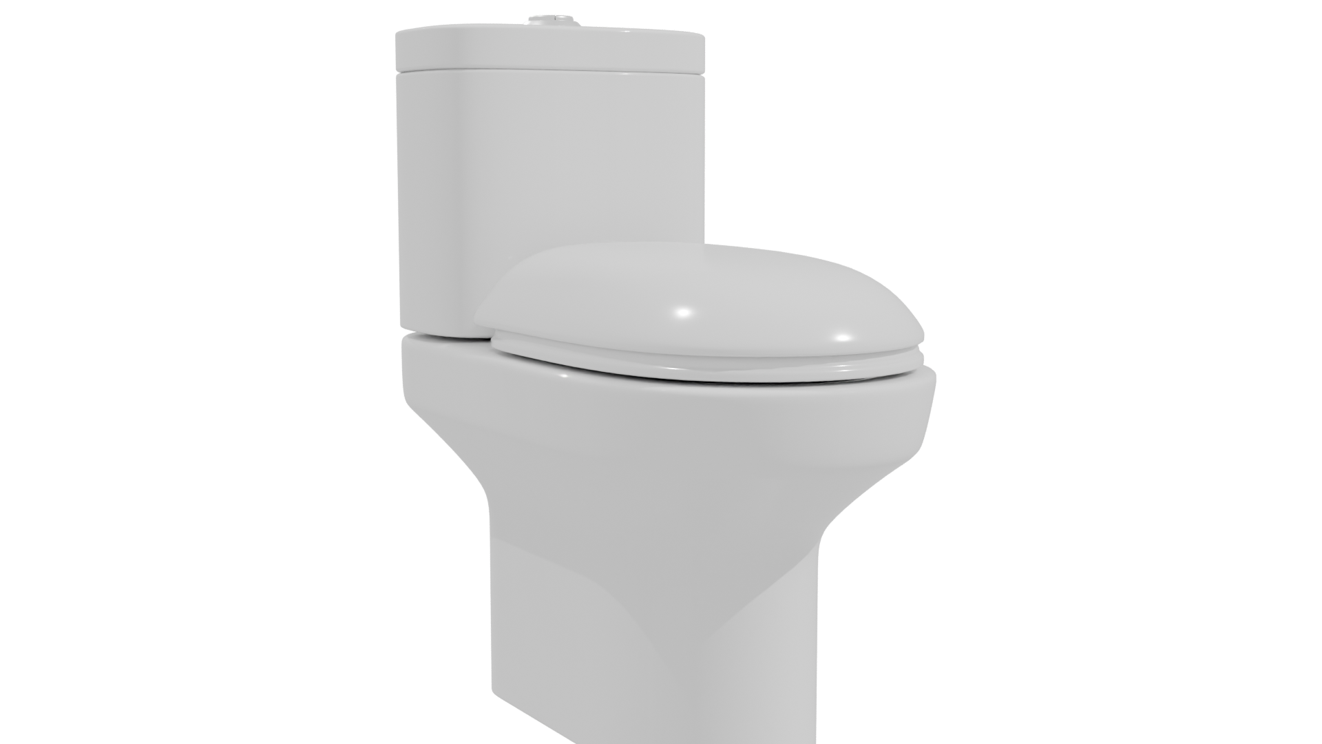 Sleek Modern Bathroom Toilet 3D Model - Professional 3D Model Render 22