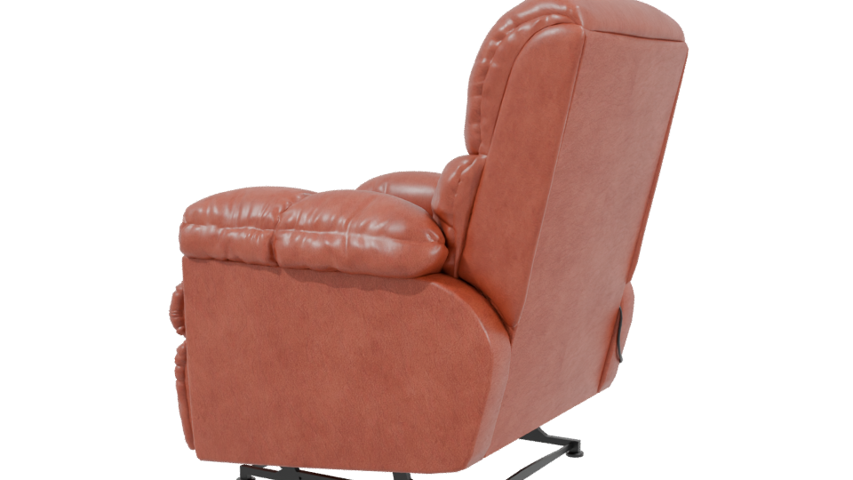 Stylish Leather Recliner Chair 3D - Professional 3D Model Render 3