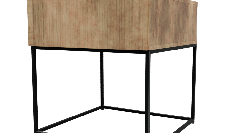 Stylish Wooden Side Table 3D - Professional 3D Model Render 12