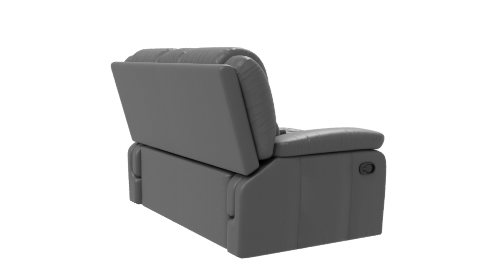 Contemporary Reclining Sofa Model - Professional 3D Model Render 7