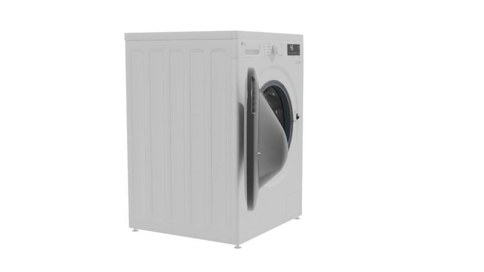 Realistic Household Washing Machine 3D - Professional 3D Model Render 9