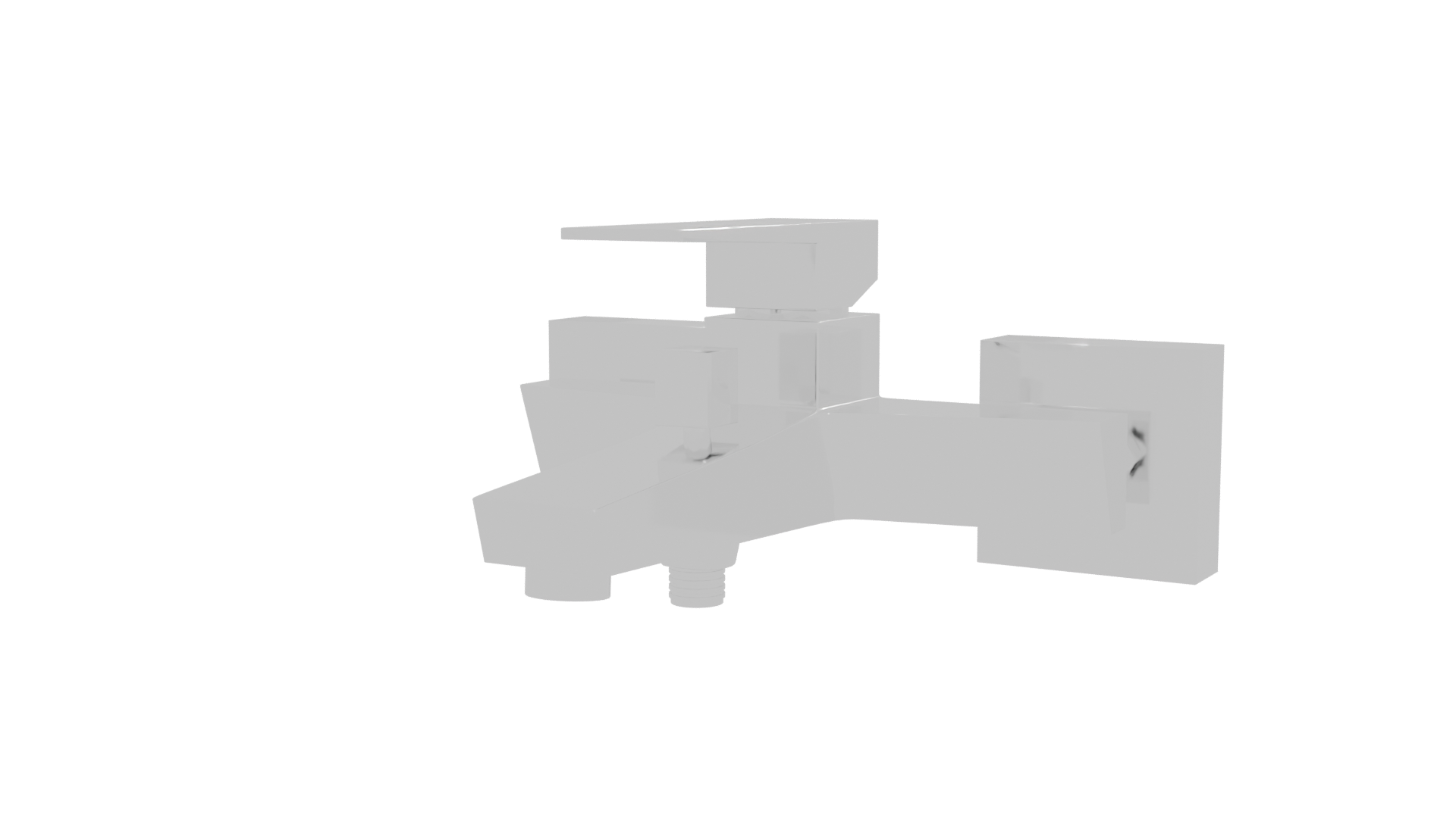 Stylish Contemporary Faucet Model - Professional 3D Model Render 12