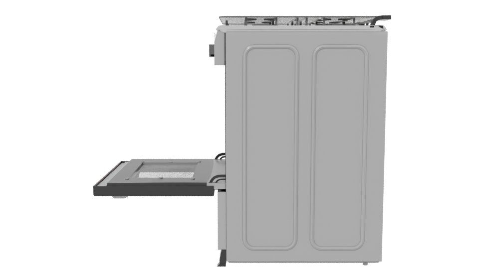 Stylish Gas Oven 3D Model - Professional 3D Model Render 2