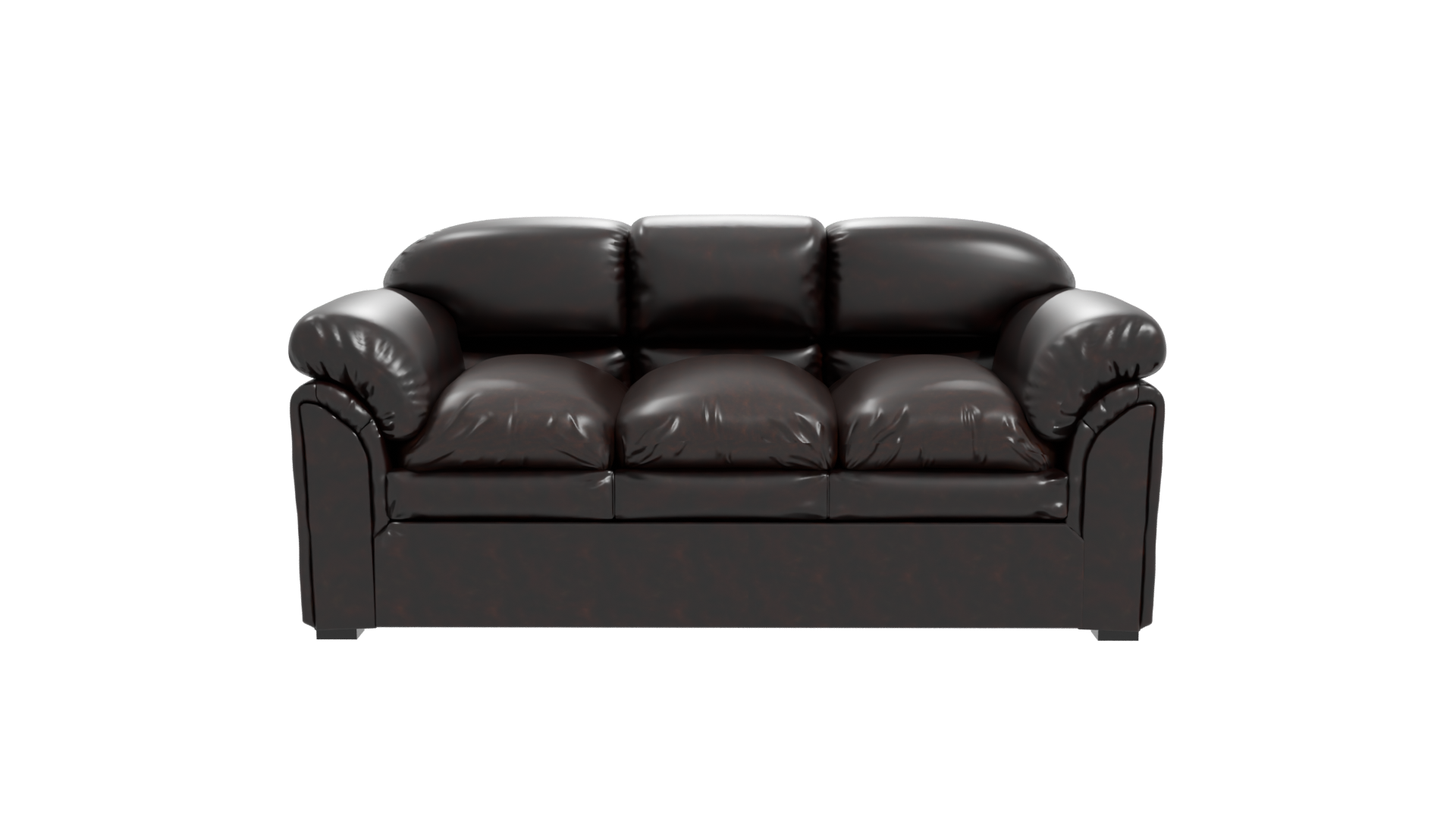 Luxurious Leather Sofa 3D Model - Professional 3D Model Render 11