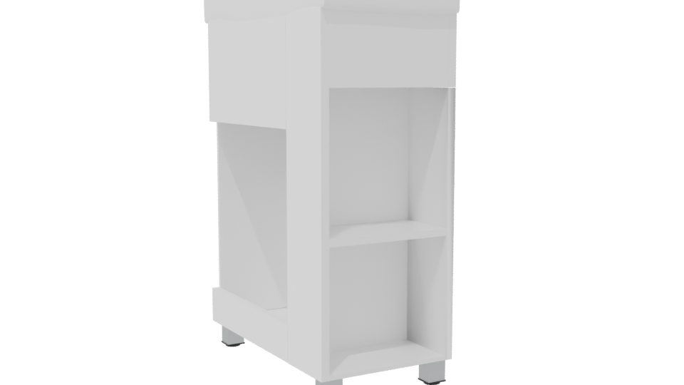 Sleek Modern Kitchen Sink Unit 3D Model - Professional 3D Model Render 7