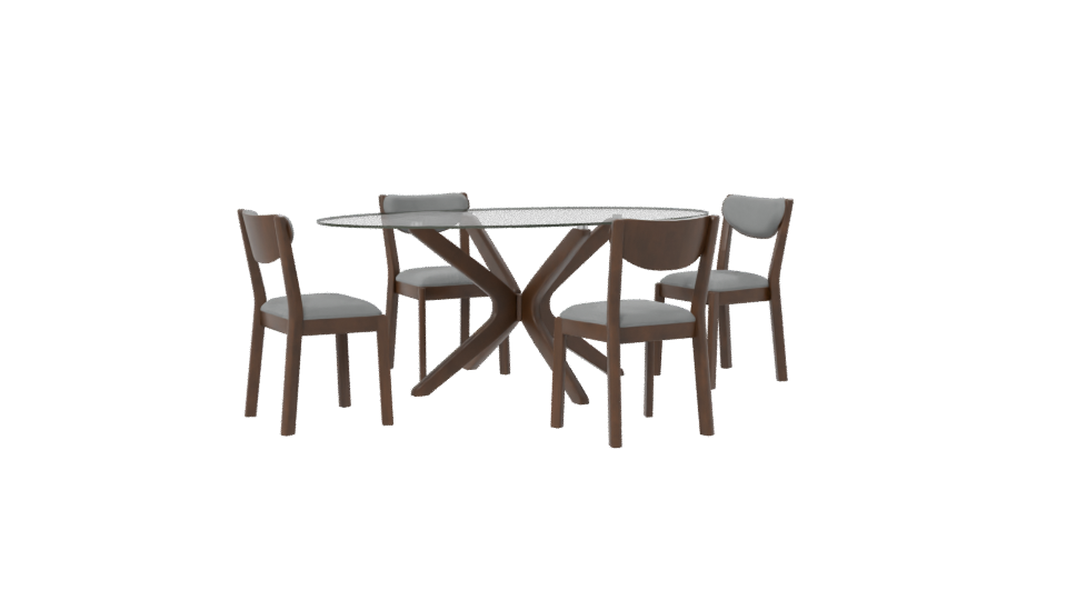 Rectangular Dining Table 3D Model - Professional 3D Model Render 7