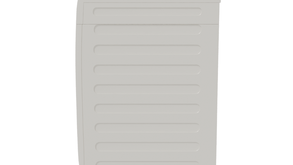 Realistic Front Load Washing Machine 3D - Professional 3D Model Render 2