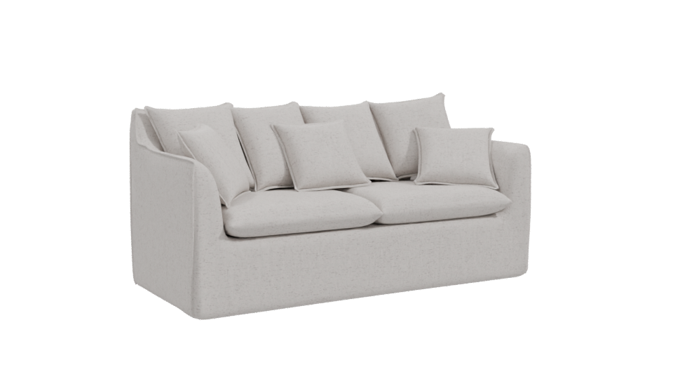 Stylish White Sofa 3D Model - Professional 3D Model Render 10
