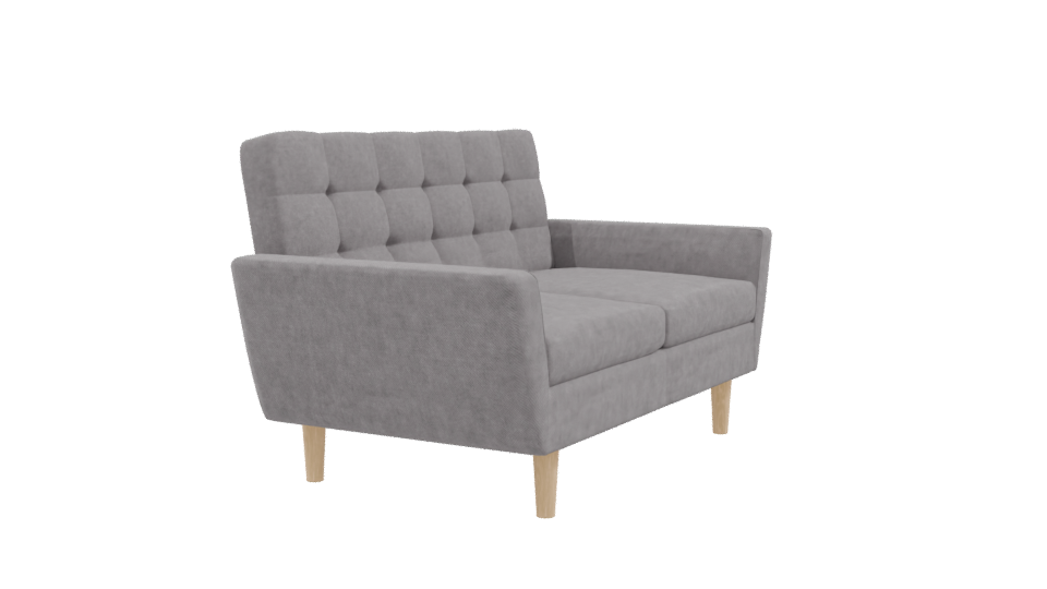 Contemporary Two-Seat Sofa 3D Model - Professional 3D Model Render 9