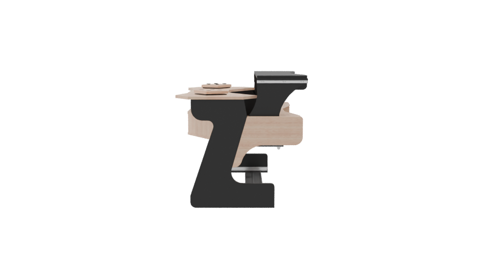 Contemporary Modular Office Desk 3D Model - Professional 3D Model Render 8