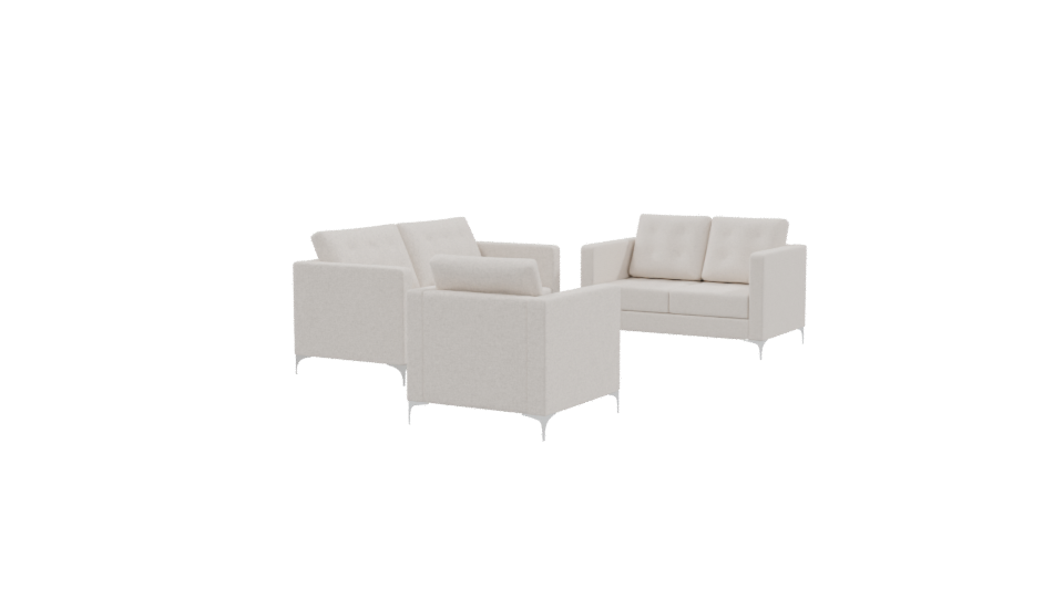 Elegant Modern Sofa Set 3D - Professional 3D Model Render 9