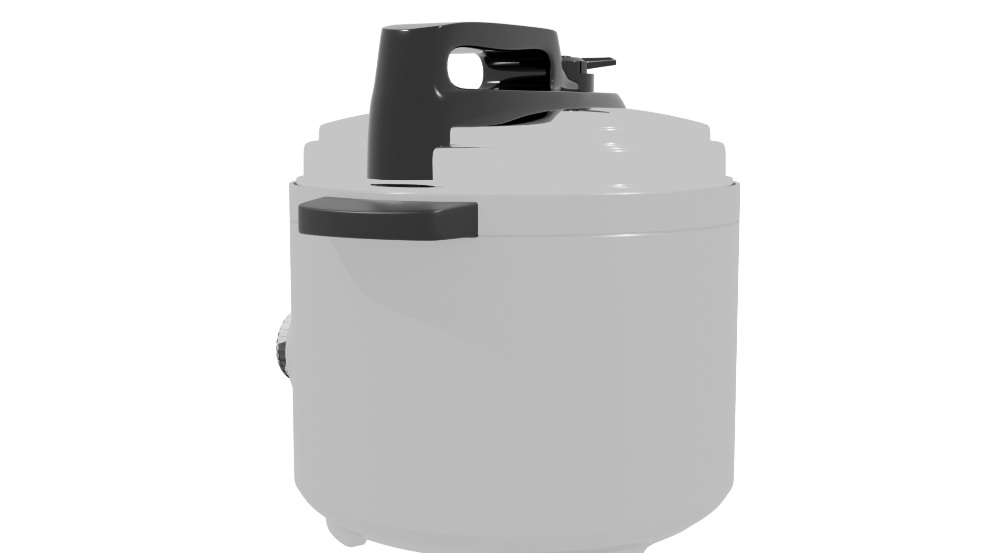 Sleek Electric Pressure Cooker 3D - Professional 3D Model Render 3