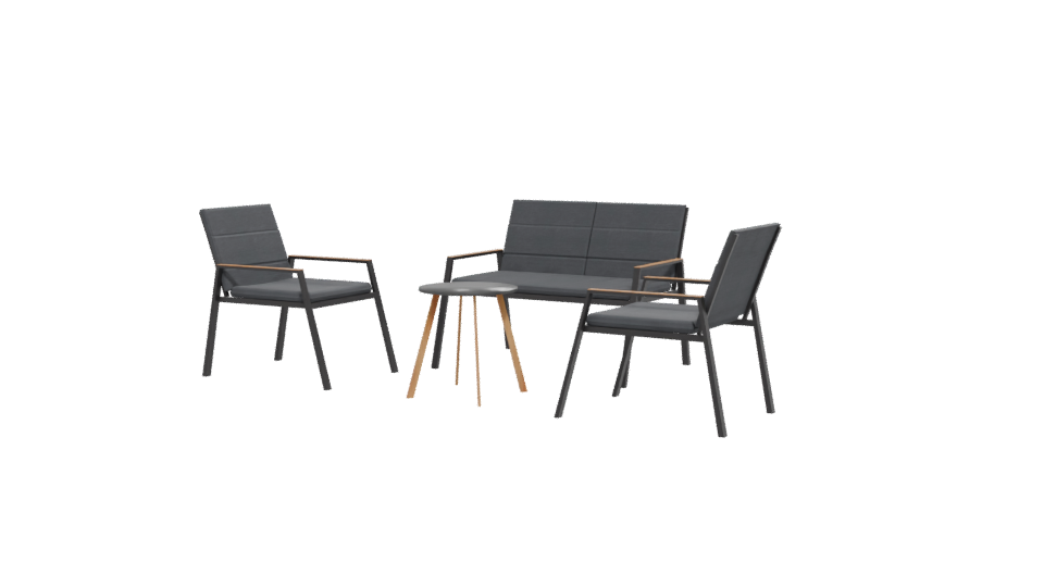 Modern Patio Furniture Set 3D - Professional 3D Model Render 12
