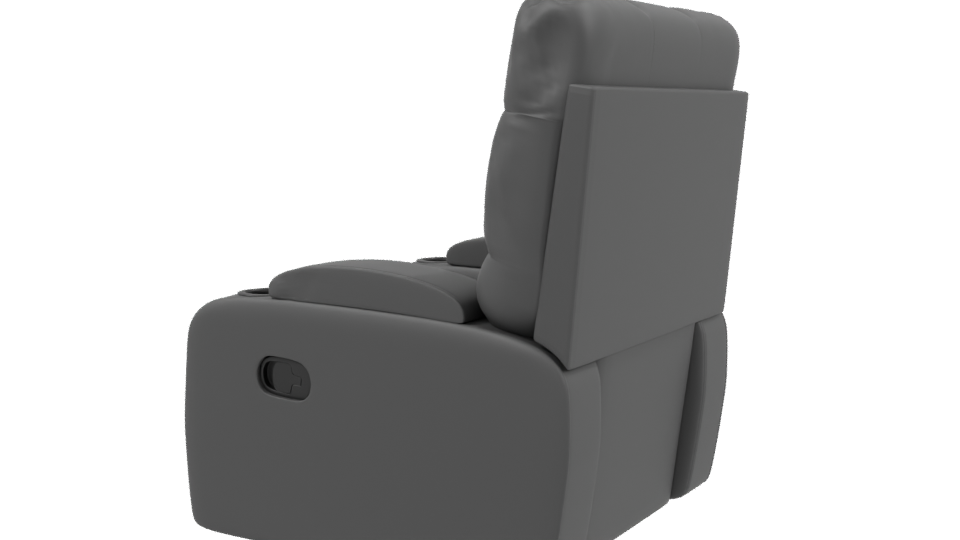 Luxurious Recliner Sofa 3D Model - Professional 3D Model Render 3