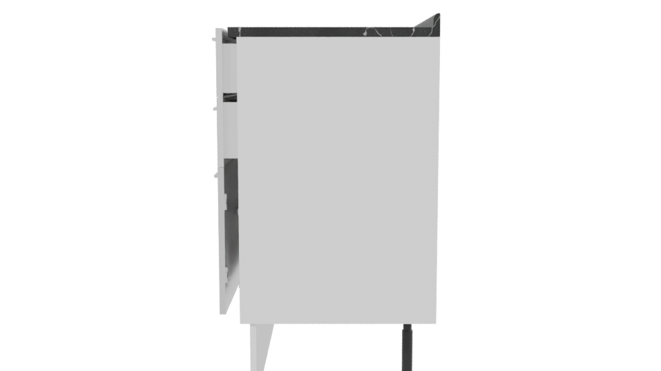 Stylish Modern Kitchen Cabinet 3D - Professional 3D Model Render 2