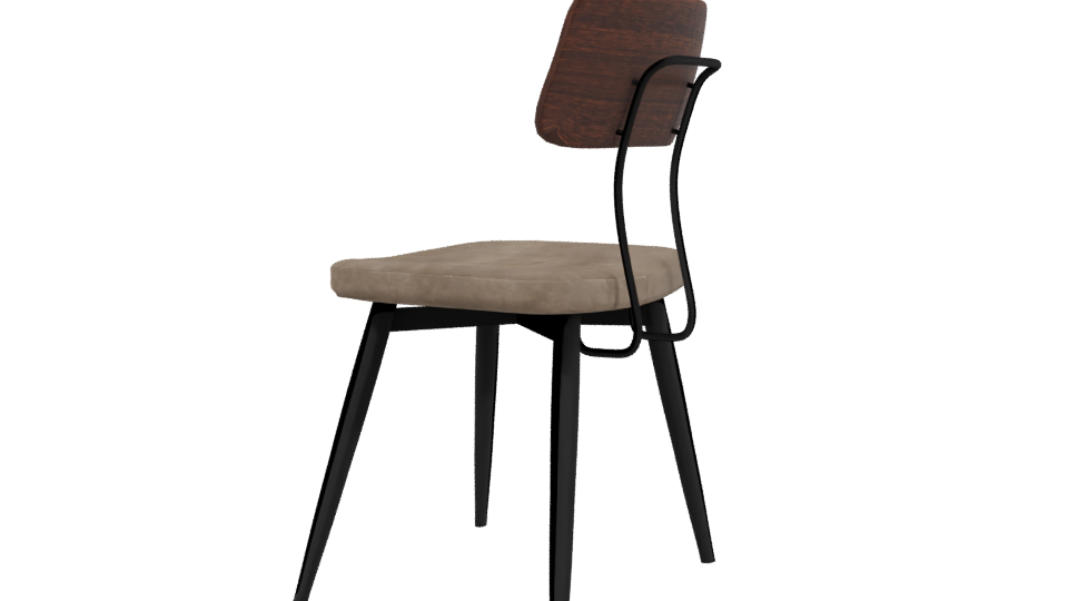 Stylish Modern Dining Chair 3D Model - Professional 3D Model Render 3