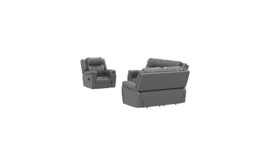 Comfortable Reclining Sofa Set 3D - Professional 3D Model Render 13