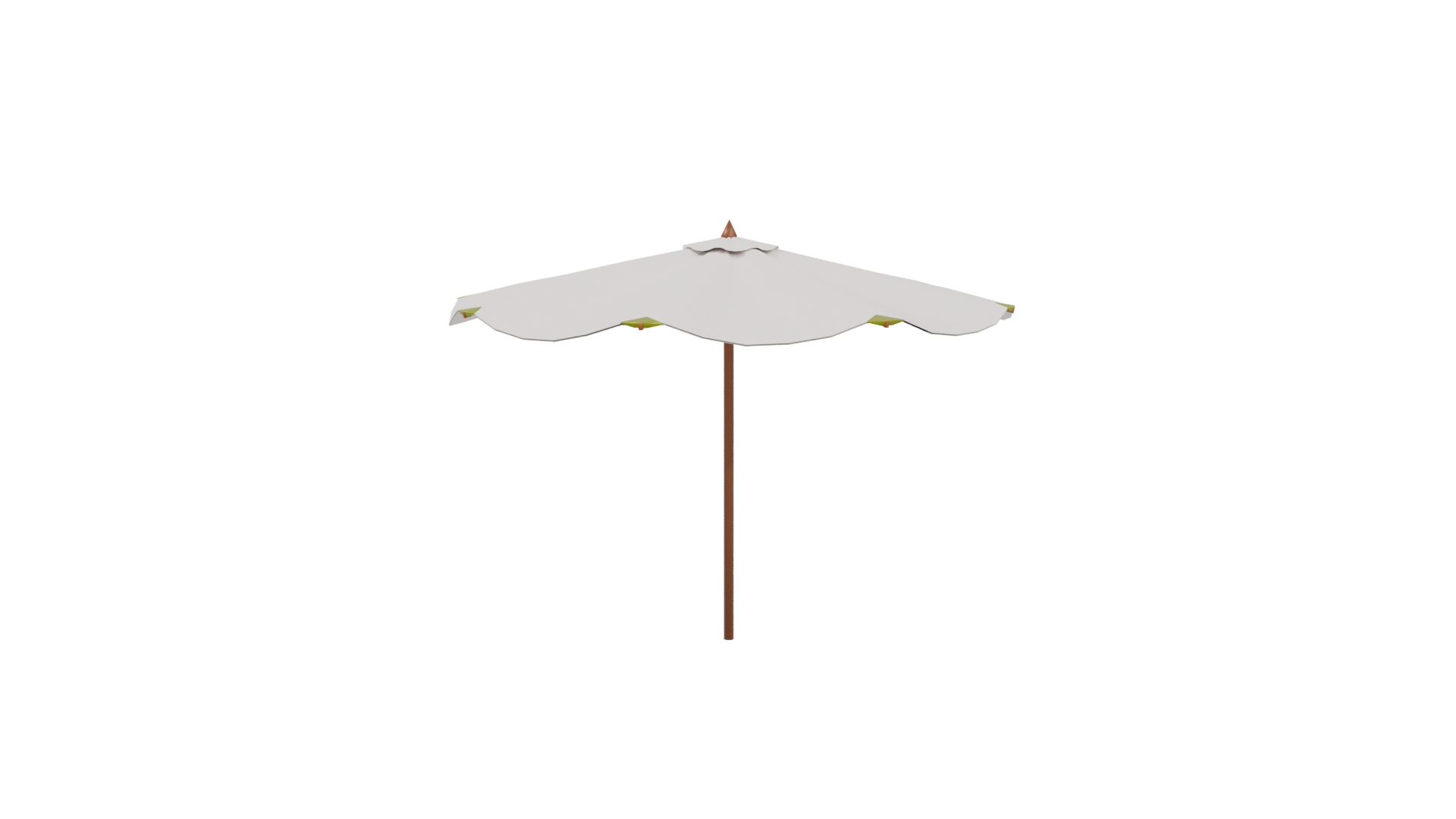 Stylish Outdoor Patio Umbrella 3D - Professional 3D Model Render 4