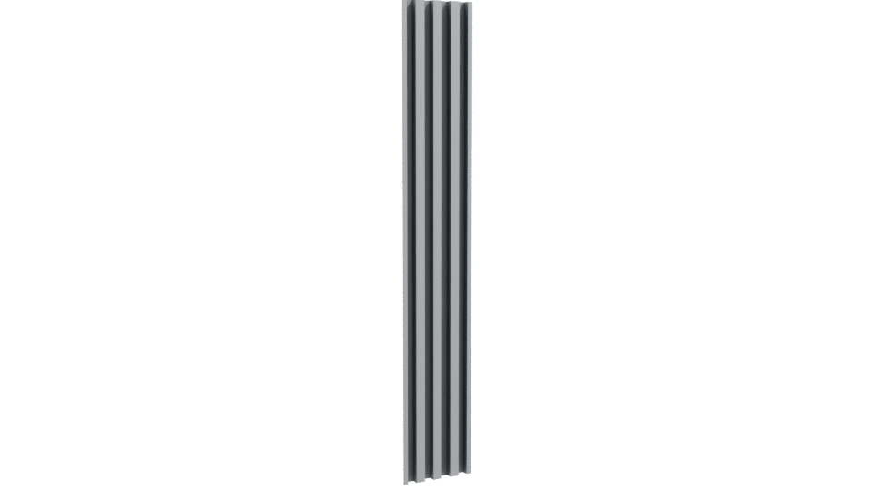 Vertical Slatted Wall Panel Model - Professional 3D Model Render 10