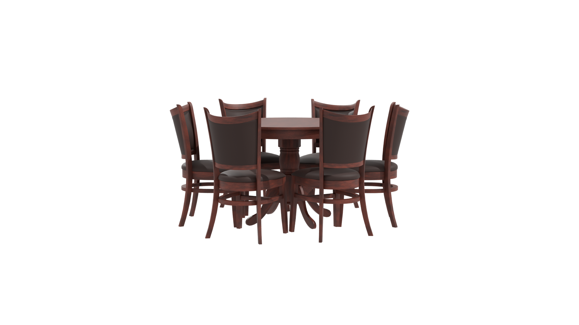 Elegant Dining Table Set 3D - Professional 3D Model Render 10