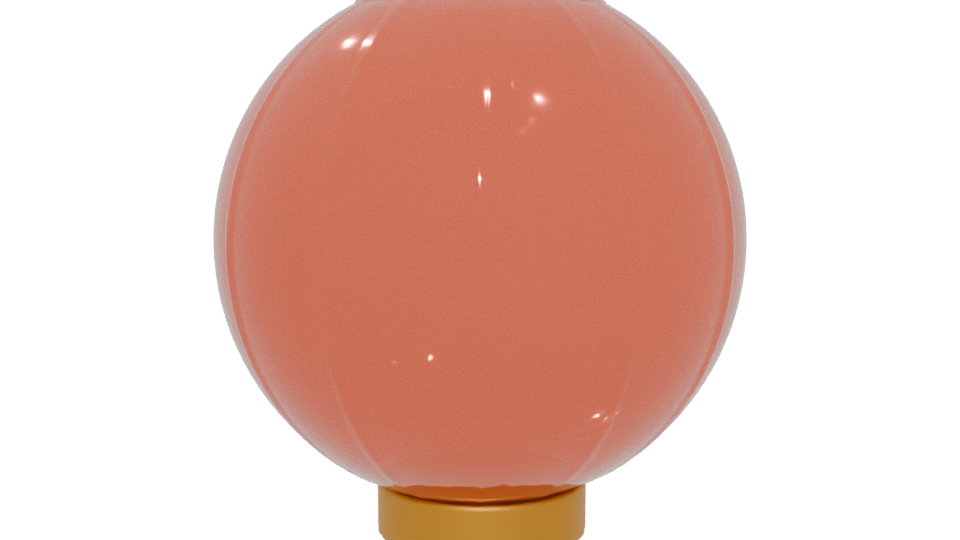 Stylish Modern Glass Lantern 3D Model - Professional 3D Model Render 5