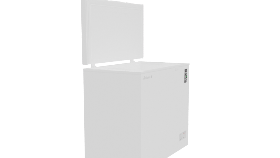 Chest Freezer Appliance 3D Model - Professional 3D Model Render 9