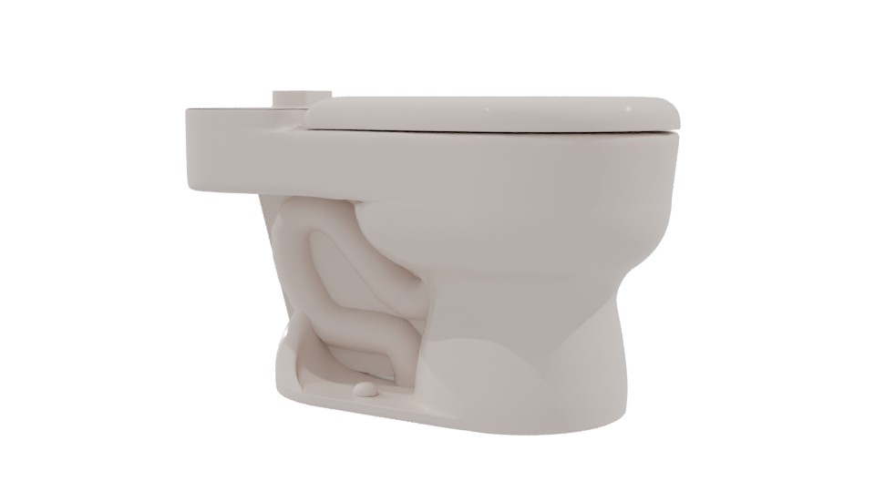 Elegant Ceramic Toilet Model for Modern Bathrooms - Professional 3D Model Render 9