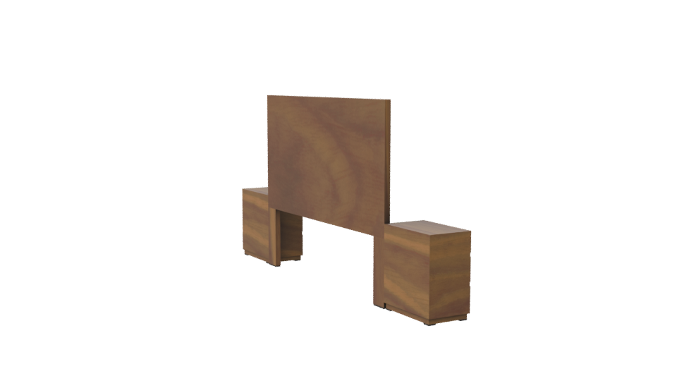Stylish Wooden Storage Cabinet 3D - Professional 3D Model Render 7