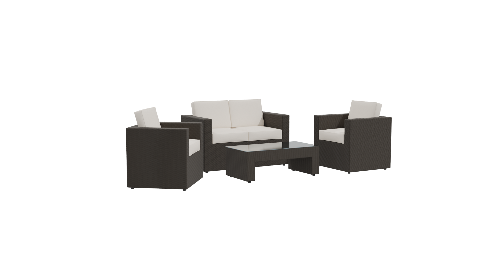 Modern Outdoor Furniture Set 3D - Professional 3D Model Render 10