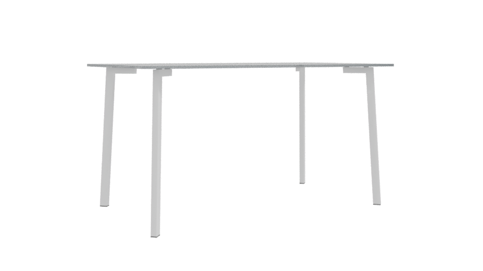 Minimalist Glass Dining Table 3D - Professional 3D Model Render 10