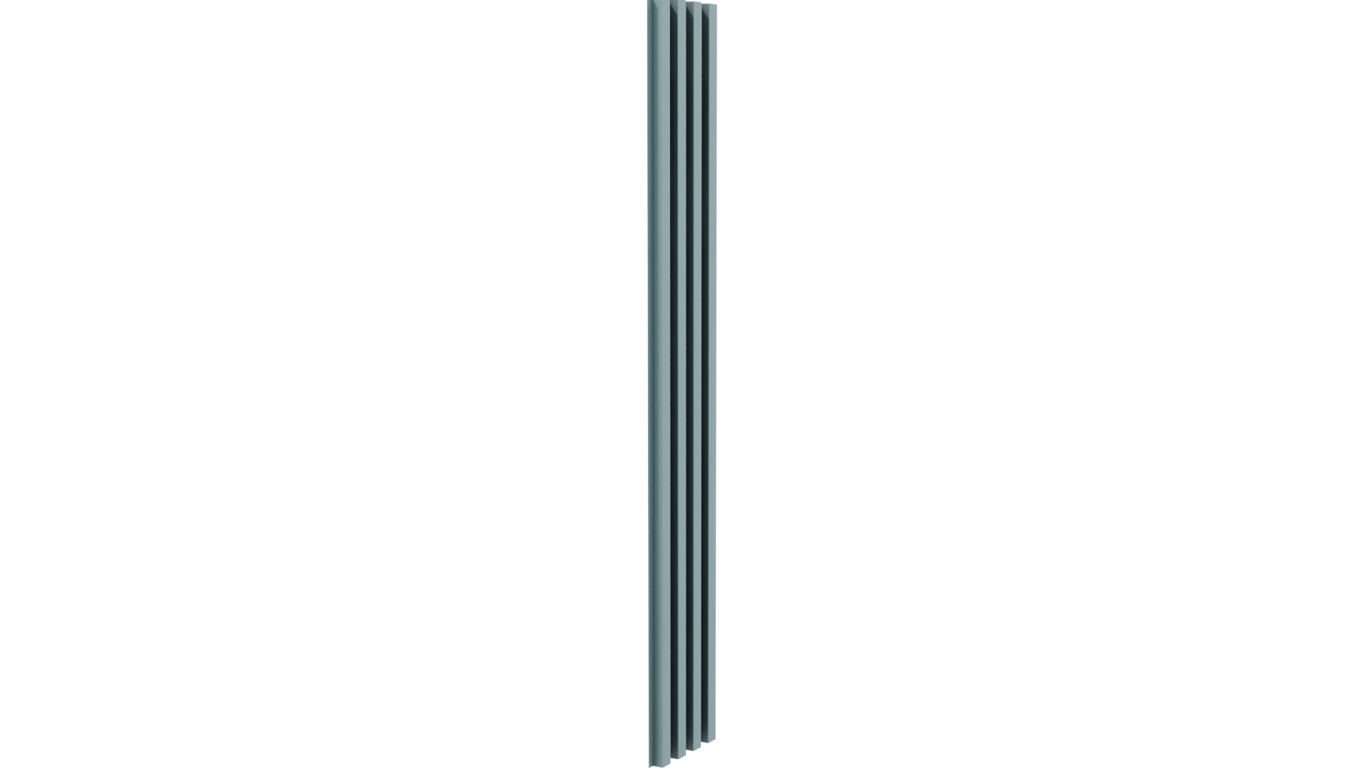 Stylized Vertical Striped Panel - Professional 3D Model Render 3