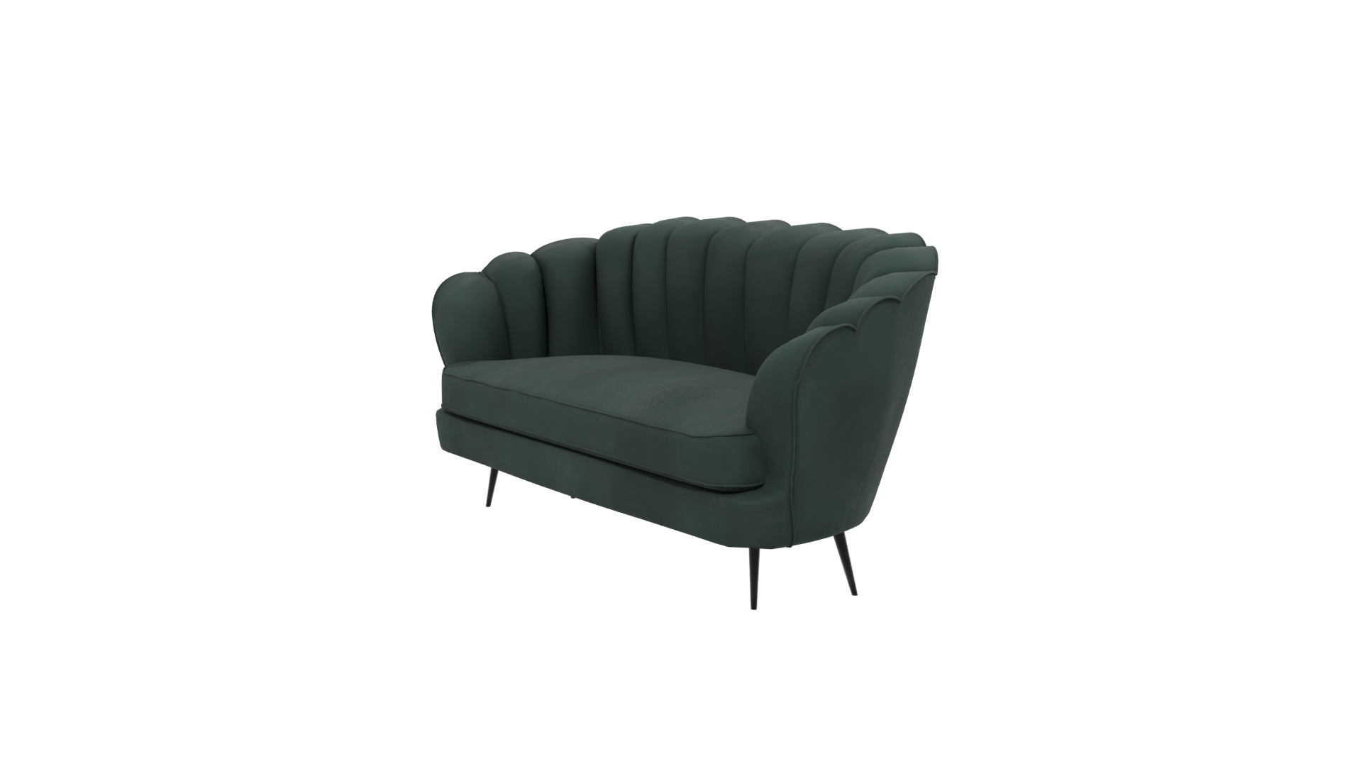 Modern Velvet Sofa 3D Model - Professional 3D Model Render 13