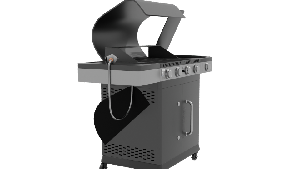 Premium Gas Grill 3D Model - Professional 3D Model Render 9