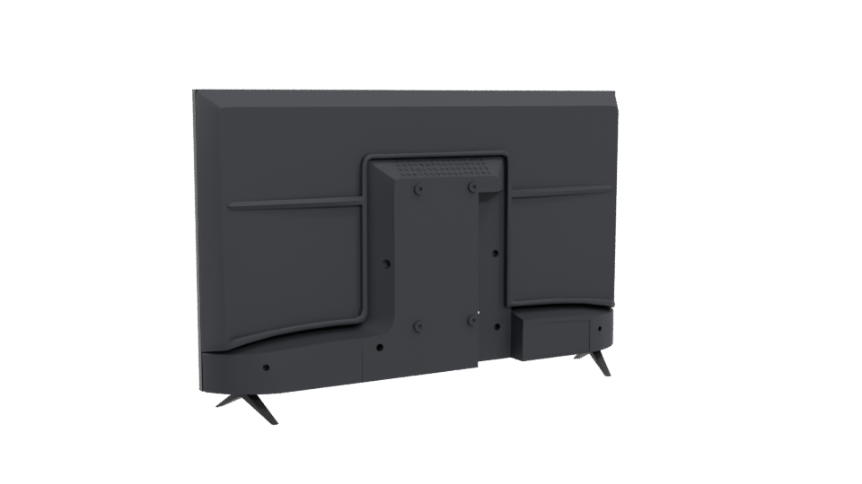 Sleek Flat Screen TV Model - Professional 3D Model Render 4