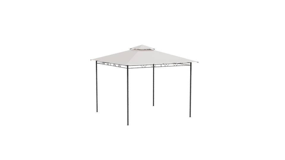 Stylish Outdoor Gazebo Model - Professional 3D Model Render 7