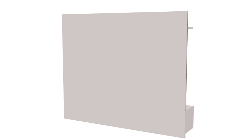 Modern Minimalist Wall Shelf Unit - Professional 3D Model Render 6