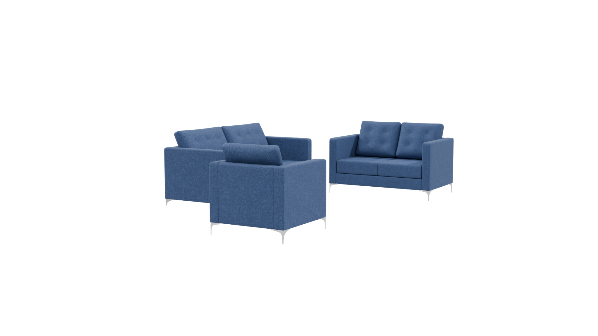 Living Room Sofa Set 3D Model - Professional 3D Model Render 9