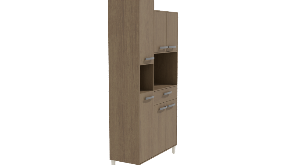 Modern Wooden Cabinet Model 3D - Professional 3D Model Render 9