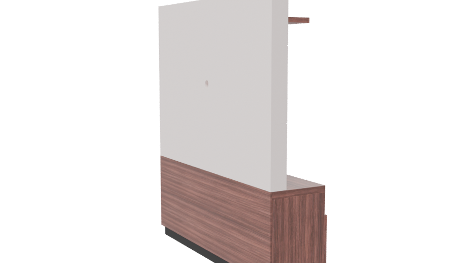 Modern Wooden TV Stand 3D Model - Professional 3D Model Render 7