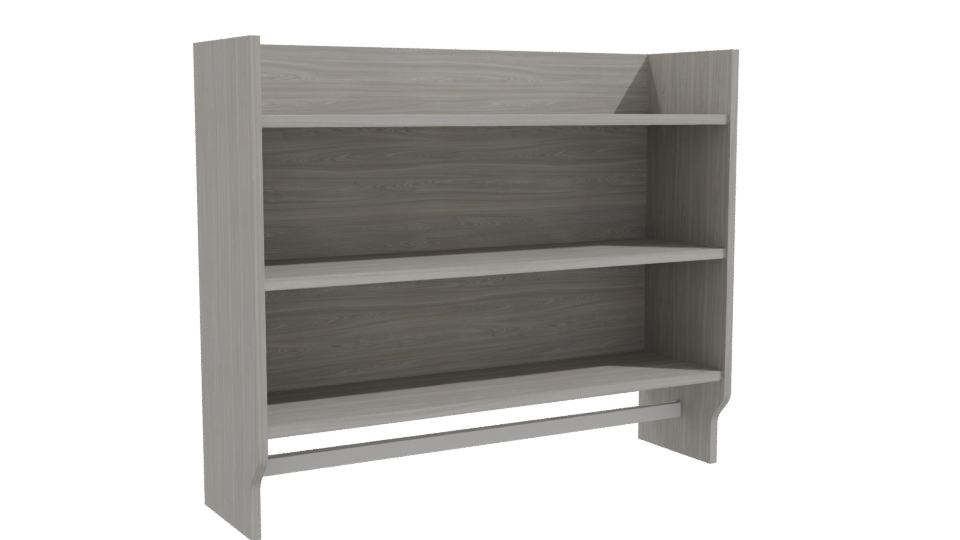 Modern Wooden Bookshelf 3D Model - Professional 3D Model Render 10